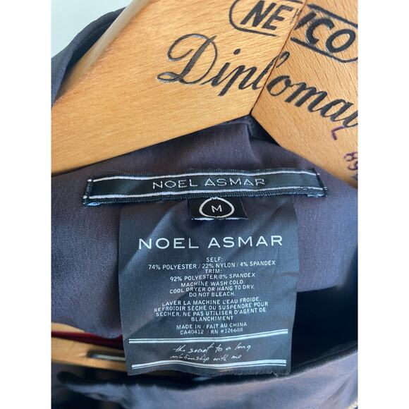 Noel Asmar med spa asymmetrical zippered gray jacket size Medium - Picture 3 of 3